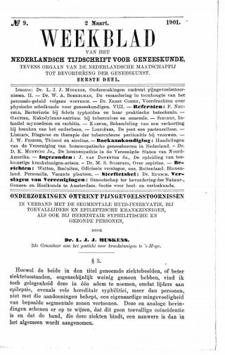 Eerste pagina van het artikel zoals het is gepubliceerd in het tijdschrift