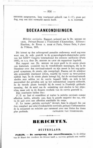 Eerste pagina van het artikel zoals het is gepubliceerd in het tijdschrift