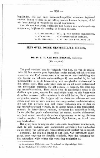 Eerste pagina van het artikel zoals het is gepubliceerd in het tijdschrift