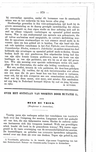 Eerste pagina van het artikel zoals het is gepubliceerd in het tijdschrift