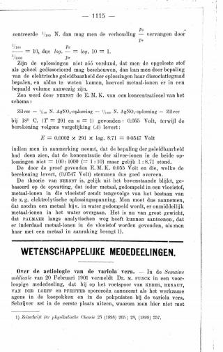 Eerste pagina van het artikel zoals het is gepubliceerd in het tijdschrift