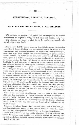 Eerste pagina van het artikel zoals het is gepubliceerd in het tijdschrift