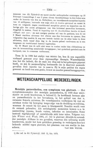 Eerste pagina van het artikel zoals het is gepubliceerd in het tijdschrift