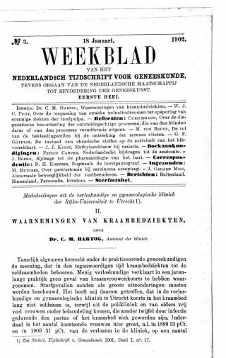 Eerste pagina van het artikel zoals het is gepubliceerd in het tijdschrift