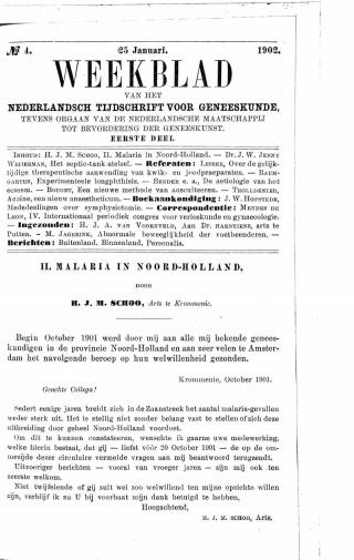 Eerste pagina van het artikel zoals het is gepubliceerd in het tijdschrift