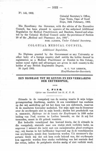 Eerste pagina van het artikel zoals het is gepubliceerd in het tijdschrift