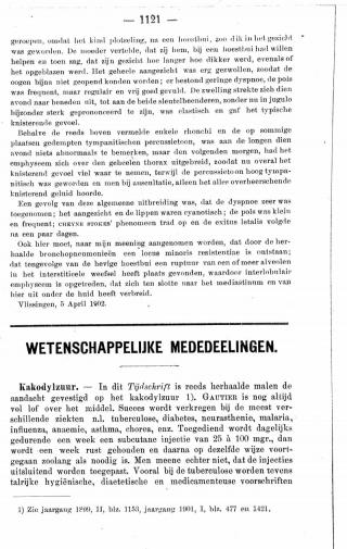 Eerste pagina van het artikel zoals het is gepubliceerd in het tijdschrift