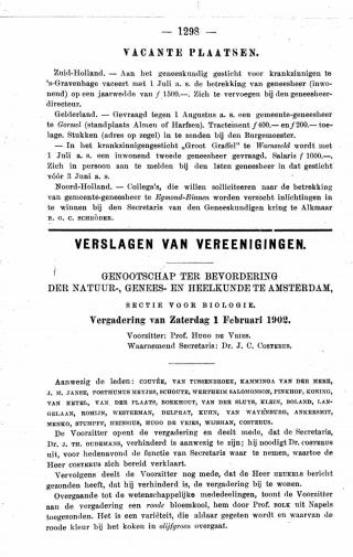 Eerste pagina van het artikel zoals het is gepubliceerd in het tijdschrift