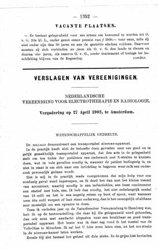 Eerste pagina van het artikel zoals het is gepubliceerd in het tijdschrift