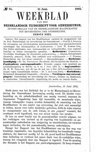 Eerste pagina van het artikel zoals het is gepubliceerd in het tijdschrift