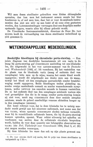 Eerste pagina van het artikel zoals het is gepubliceerd in het tijdschrift