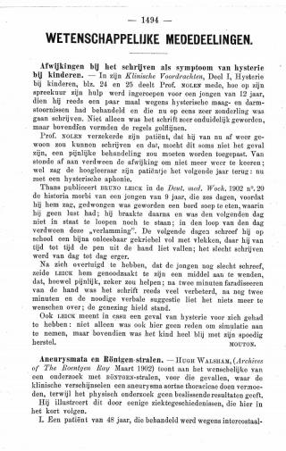 Eerste pagina van het artikel zoals het is gepubliceerd in het tijdschrift