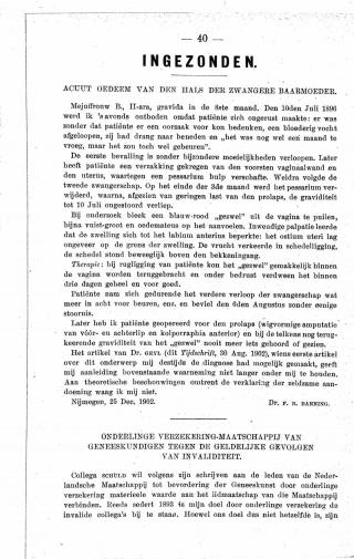 Eerste pagina van het artikel zoals het is gepubliceerd in het tijdschrift