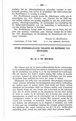 Eerste pagina van het artikel zoals het is gepubliceerd in het tijdschrift