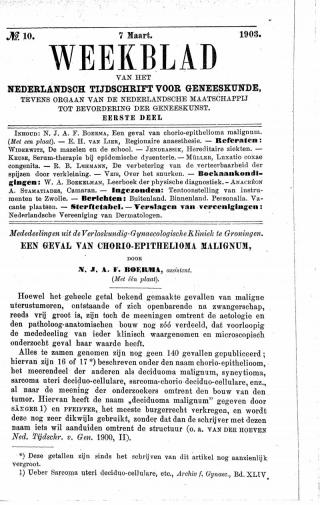 Eerste pagina van het artikel zoals het is gepubliceerd in het tijdschrift