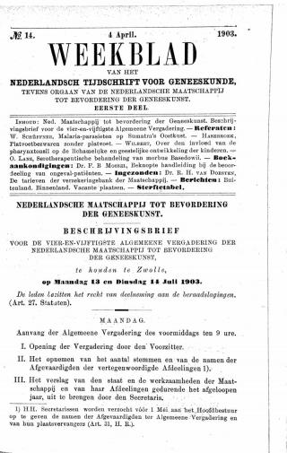 Eerste pagina van het artikel zoals het is gepubliceerd in het tijdschrift