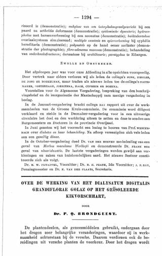 Eerste pagina van het artikel zoals het is gepubliceerd in het tijdschrift