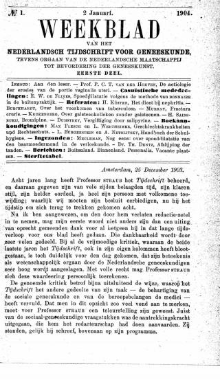 Eerste pagina van het artikel zoals het is gepubliceerd in het tijdschrift