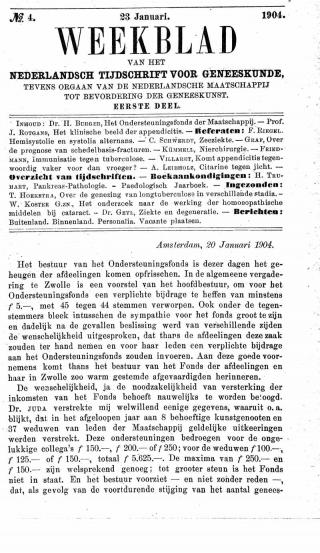 Eerste pagina van het artikel zoals het is gepubliceerd in het tijdschrift