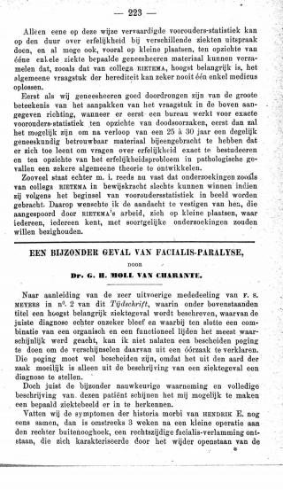 Eerste pagina van het artikel zoals het is gepubliceerd in het tijdschrift