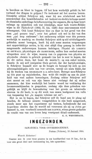 Eerste pagina van het artikel zoals het is gepubliceerd in het tijdschrift