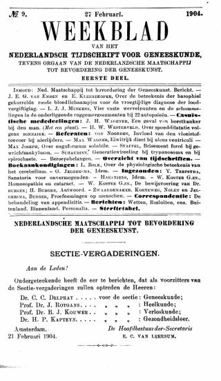 Eerste pagina van het artikel zoals het is gepubliceerd in het tijdschrift