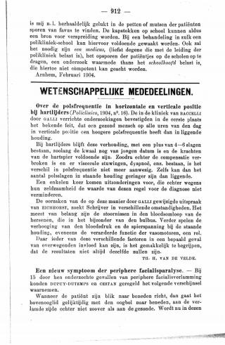 Eerste pagina van het artikel zoals het is gepubliceerd in het tijdschrift