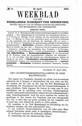 Eerste pagina van het artikel zoals het is gepubliceerd in het tijdschrift