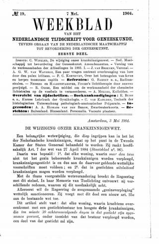 Eerste pagina van het artikel zoals het is gepubliceerd in het tijdschrift