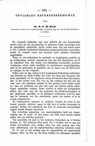 Eerste pagina van het artikel zoals het is gepubliceerd in het tijdschrift