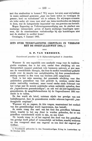 Eerste pagina van het artikel zoals het is gepubliceerd in het tijdschrift