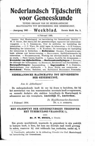 Eerste pagina van het artikel zoals het is gepubliceerd in het tijdschrift