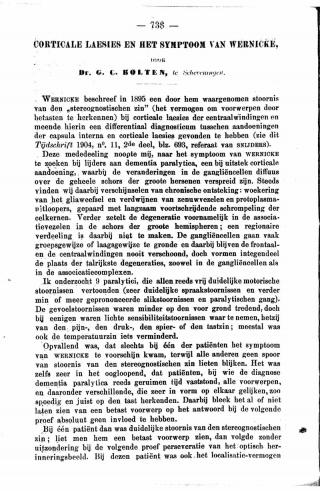 Eerste pagina van het artikel zoals het is gepubliceerd in het tijdschrift