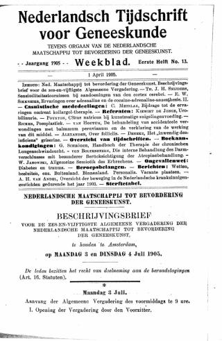 Eerste pagina van het artikel zoals het is gepubliceerd in het tijdschrift