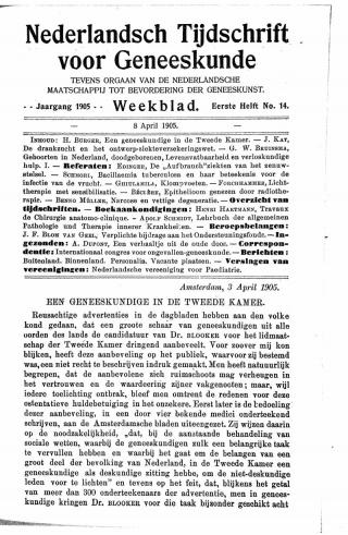 Eerste pagina van het artikel zoals het is gepubliceerd in het tijdschrift