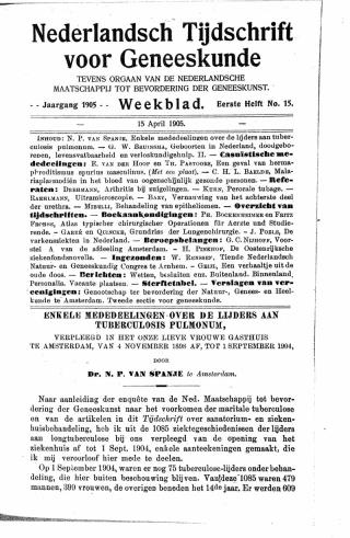 Eerste pagina van het artikel zoals het is gepubliceerd in het tijdschrift