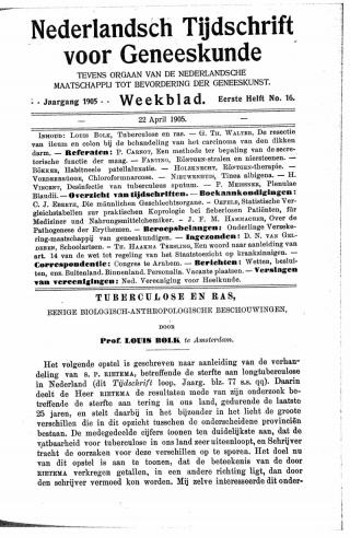 Eerste pagina van het artikel zoals het is gepubliceerd in het tijdschrift