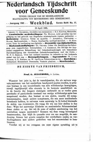 Eerste pagina van het artikel zoals het is gepubliceerd in het tijdschrift