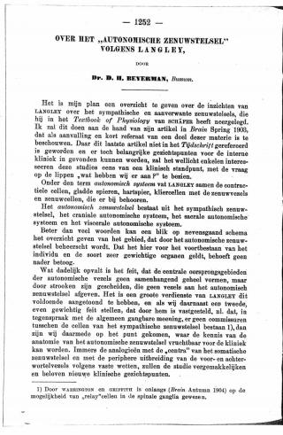 Eerste pagina van het artikel zoals het is gepubliceerd in het tijdschrift