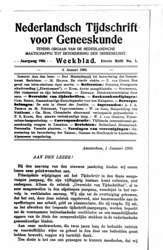 Eerste pagina van het artikel zoals het is gepubliceerd in het tijdschrift