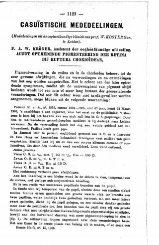 Eerste pagina van het artikel zoals het is gepubliceerd in het tijdschrift