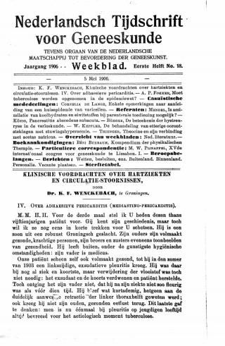 Eerste pagina van het artikel zoals het is gepubliceerd in het tijdschrift