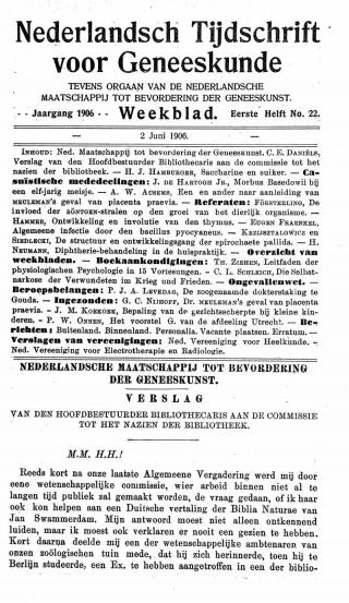 Eerste pagina van het artikel zoals het is gepubliceerd in het tijdschrift