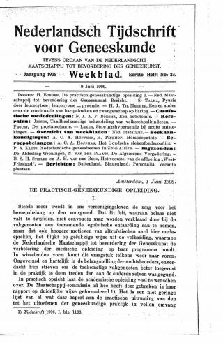 Eerste pagina van het artikel zoals het is gepubliceerd in het tijdschrift