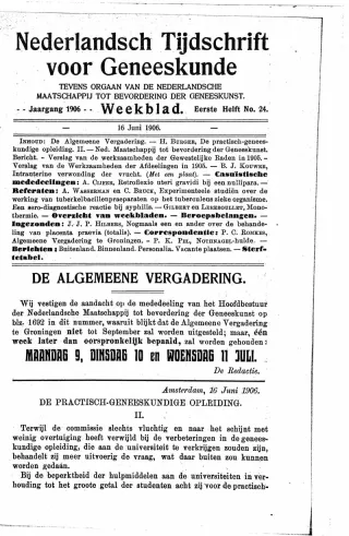 Eerste pagina van het artikel zoals het is gepubliceerd in het tijdschrift
