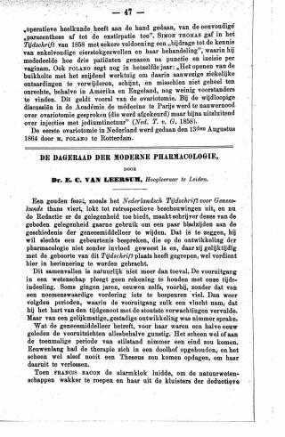 Eerste pagina van het artikel zoals het is gepubliceerd in het tijdschrift