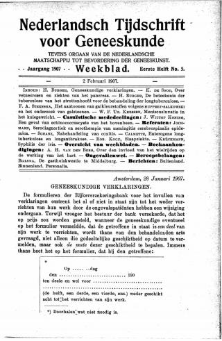 Eerste pagina van het artikel zoals het is gepubliceerd in het tijdschrift