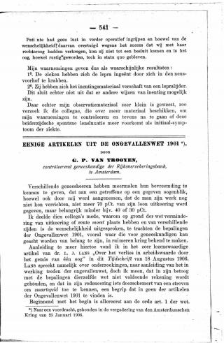 Eerste pagina van het artikel zoals het is gepubliceerd in het tijdschrift