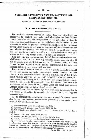 Eerste pagina van het artikel zoals het is gepubliceerd in het tijdschrift