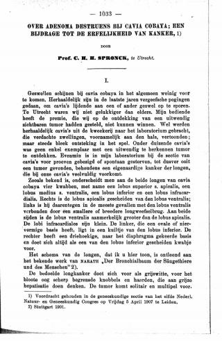 Eerste pagina van het artikel zoals het is gepubliceerd in het tijdschrift